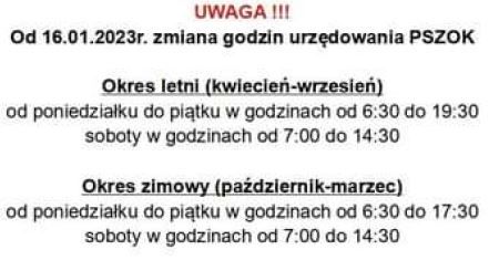 Godziny otwarcia PSZOK (30 kB)