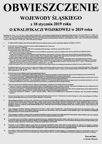 Obwieszczenie Wojewody lskiego